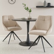 Krzesło obrotowe LUNA – nowoczesne, beżowe lub szare