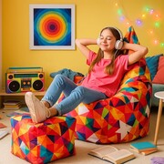 Pufa kostka FIESTA – kolorowa pufa do siedzenia 47×47×42 cm