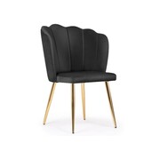 Krzesło tapicerowane HILTON kolor czarny ATREVE – personalizowane krzesła i hokery, polska produkcja