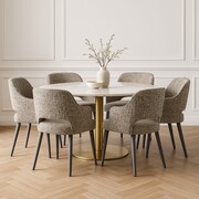 Krzesło tapicerowane MERCY PLUS – pasy + pianka, drewno bukowe, tkanina COCO ATREVE – personalizowane krzesła i hokery, polska produkcja