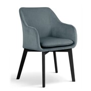 Krzesło z podłokietnikami Huan kolor szary ATREVE – personalizowane krzesła i hokery, polska produkcja