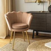 Krzesło tapicerowane MUSZELKA FR1-FX kolor cappuccino