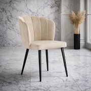 Krzesło HILTON Salvador – krzesło glamour do jadalni i salonu, welur premium ATREVE – personalizowane krzesła i hokery, polska produkcja