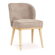 Krzesło AINE PRO SUPREME – tapicerowane, z kedrą, na zamówienie ATREVE – personalizowane krzesła i hokery, polska produkcja