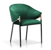 Krzesło do jadalni Fancy Velvet kolor zielony Atreve