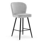 Hoker - krzesło barowe AINE 60 rozmiar M kolor srebrny Atreve