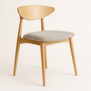 Krzesło drewniane KSENIA – bukowe, gięte, tapicerowane siedzisko