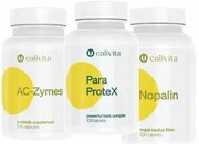 Zestaw oczyszczający (1 x Paraprotex, 1 x Ac Zymes, 1 x Nopalin) Calivita