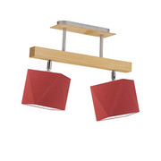 Podwójna lampa sufitowa ASTIR z możliwością regulacji