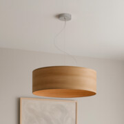 Skandynawska lampa wisząca do salonu HAJFA ECO fi - 60 cm - kolor dąb sonoma