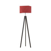 Drewniana lampa stojąca na 3 nogach LAGOS