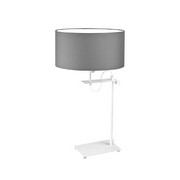 Biała lampa nocna do sypialni w stylu skandynawskim ALASKA