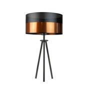 Piękna lampa stołowa do salonu z miedzianym abażurem 30 cm ALTA GLAM