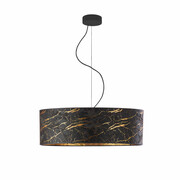 Lampa wisząca na regulowanym przewodzie HAJFA MARMUR fi - 60 cm - kolor czarny