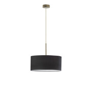 Regulowany żyrandol z welurowym abażurem SINTRA VELUR fi - 40 cm - kolor czarny