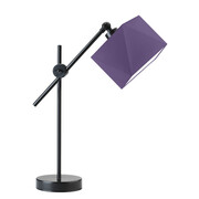Designerska lampka nocna do sypialni z fioletowymi elementami BELO