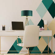 Złota lampka na biurko ALTA w stylu glamour