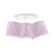 Jasnofioletowa lampa sufitowa 3 punktowa regulowana dla dzieci MINORKA