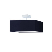 Granatowa plafoniera sufitowa na ozdobnej podsufitce ALBA - kolor granatowy