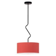 Czarny żyrandol do kuchni LOZANNA fi - 40 cm