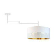 Biała lampa sufitowa na wysięgniku RANGUN GLAM