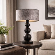 Designerska lampa stołowa w kolorze białym HONOLULU z betonowym kloszem