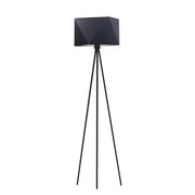 Czarna lampa podłogowa trójnogu loft KANTON