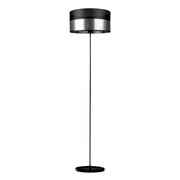 Czarno-srebrna lampa podłogowa WERONA GLAM o prostym designie