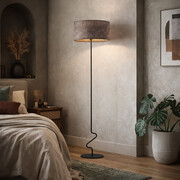 Designerska lampa podłogowa JERSEY z betonowym abażurem