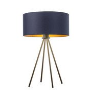 Nowoczesna lampka nocna z designerskim stelażem SIERRA GOLD