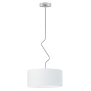 Biała lampa wisząca z abażurem LOZANNA fi - 40 cm