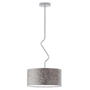 Lampa sufitowa z abażurem imitującym beton LOZANNA fi - 40 cm