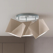 Beżowa lampa sufitowa do kuchni MINORKA z regulacją kąta padania światła