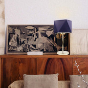 Chromowana lampka nocna do salonu WUHU