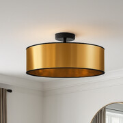 Designerska lampa sufitowa do salonu w kolorze złotym WENECJA MIRROR fi - 50 cm