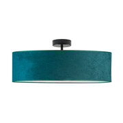 Nowoczesny żyrandol do jadalni WENECJA VELUR fi - 60 cm kolor zieleń butelkowa