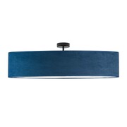 Duży plafon sufitowy do sypialni GRENADA VELUR fi - 100 cm - kolor granatowy