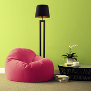 Lampa stojąca czarna glamour VEGAS GOLD