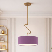 Fioletowa lampa sufitowa LOZANNA fi - 40 cm