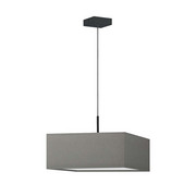 Szara lampa wisząca do salonu w stylu skandynawskim BOGOTA - kolor szary stalowy