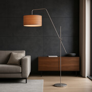 Nowoczesna lampa stojąca na wysięgniku ruchomym do czytania w salonie BILBAO ECO