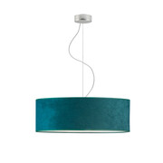 Salonowa lampa wisząca HAJFA VELUR fi - 60 cm kolor zieleń butelkowa