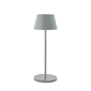 Szara matowa elegancka lampa stołowa LED do restauracji VERLO ORIS