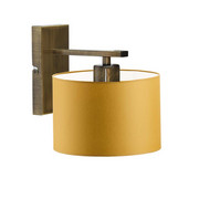 Musztardowy kinkiet ścienny do salonu SPLIT