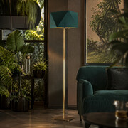 Złota lampa stojąca do salonu w stylu glamour ANKARA GOLD