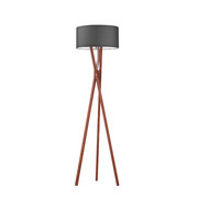 Drewniana lampa stojąca typu tripod ELX