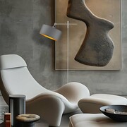 Regulowana lampa podłogowa na wysięgniku ruchomym MELTON GOLD