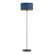 Czarna lampa podłogowa w stylu angielskim WERONA VELUR
