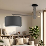 Designerska lampa drewniana do salonu FOGGIA