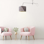 Designerska lampa sufitowa do salonu na wysięgniku regulowanym BUFFALO